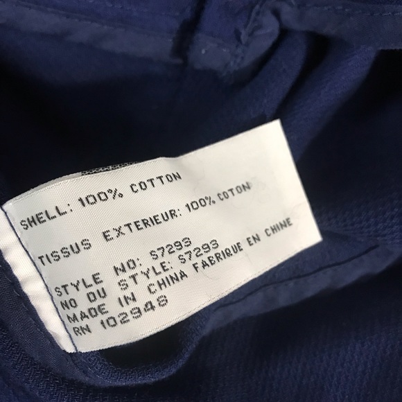 ANTHROPOLOGIE 100% cotton elegant blue pea coat - Picture 7 of 7